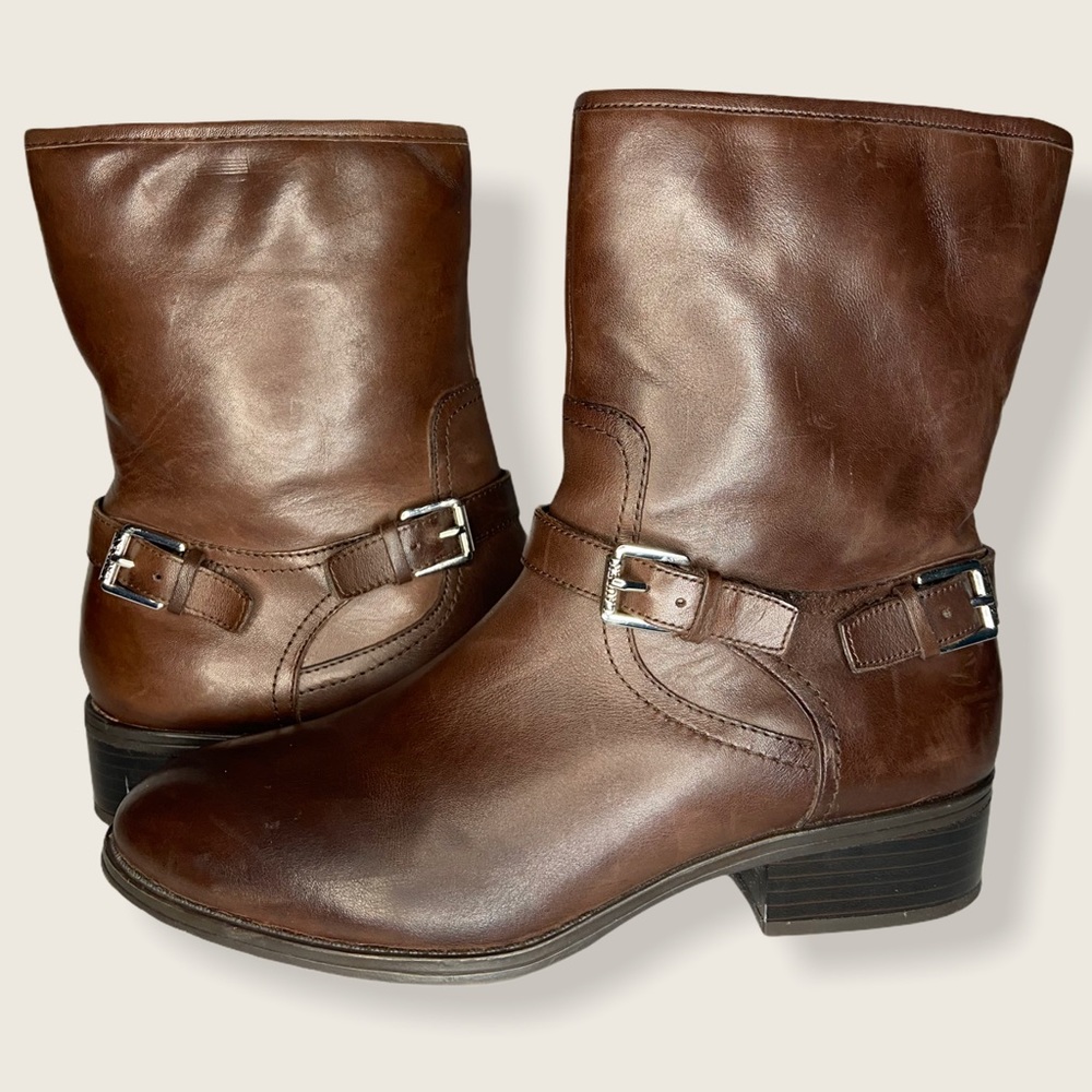 Lauren Ralph Lauren Mesi Brown Leather Boots